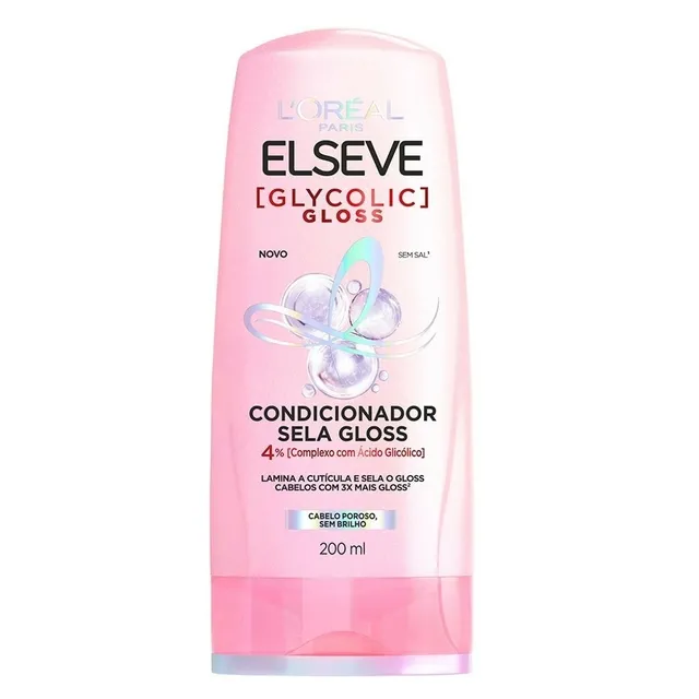 Condicionador De Cabelo Elseve Glycolic Gloss 200ml
