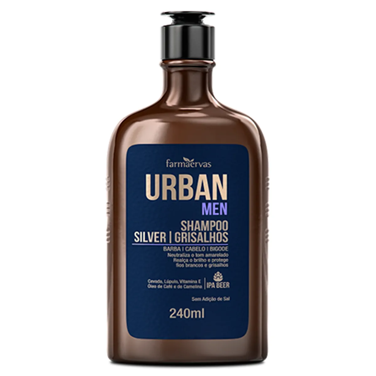 Shampoo Silver Grisalhos Urban Men 240ml