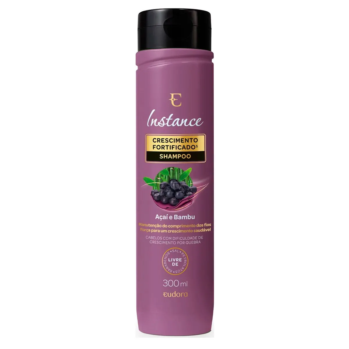 Shampoo Instance Eudora 300ml Açaí e Bambu