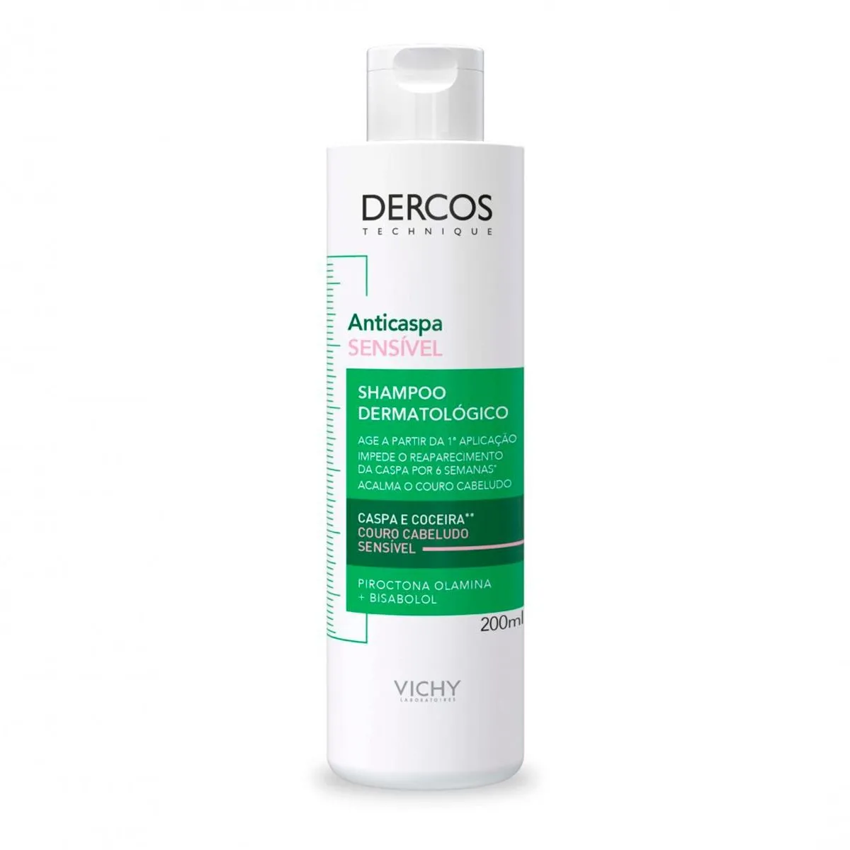 Shampoo Anticaspa Vichy Dercos Couro Cabeludo Sensível Com 200ml