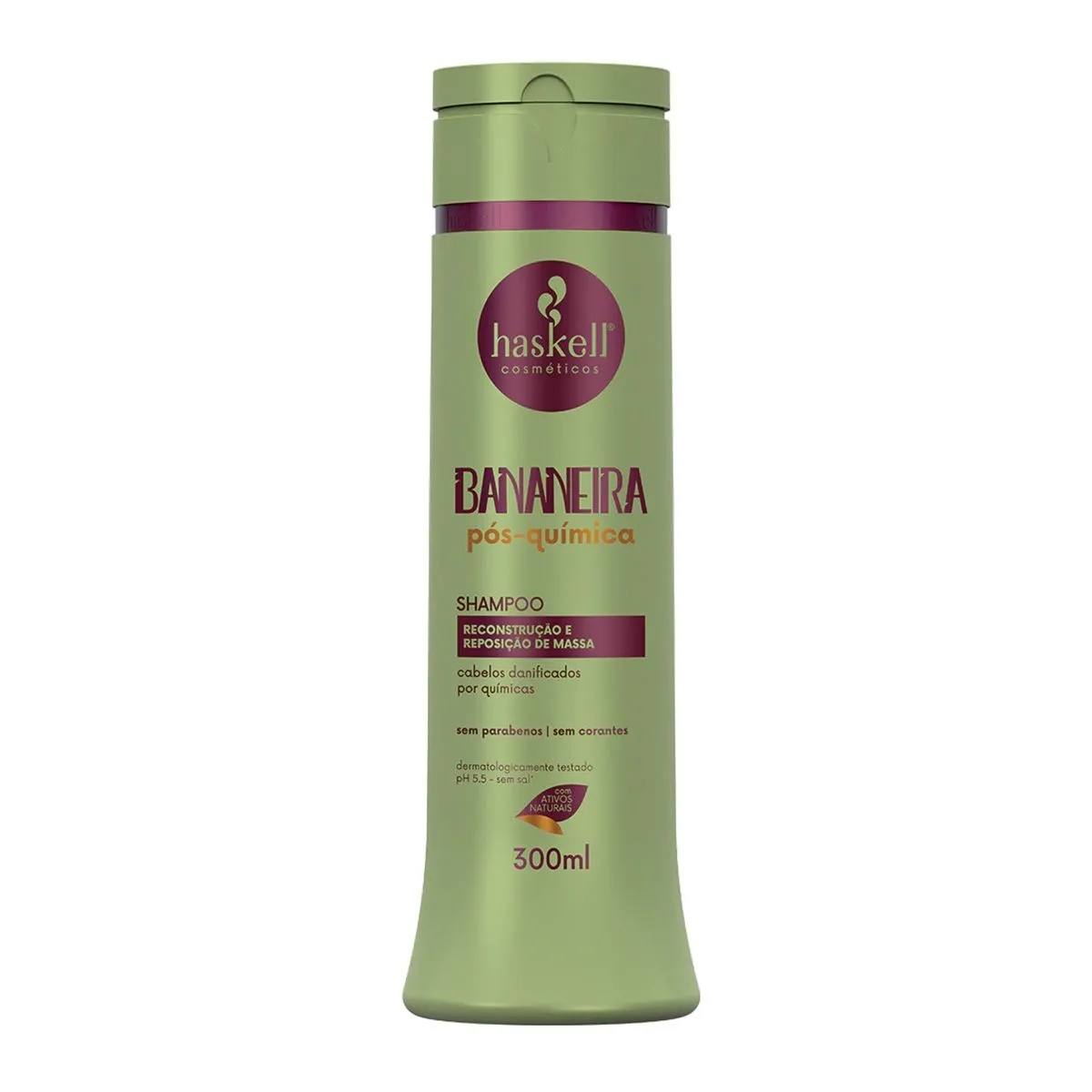Shampoo Bananeira Pós-Química Com 300ml Haskell