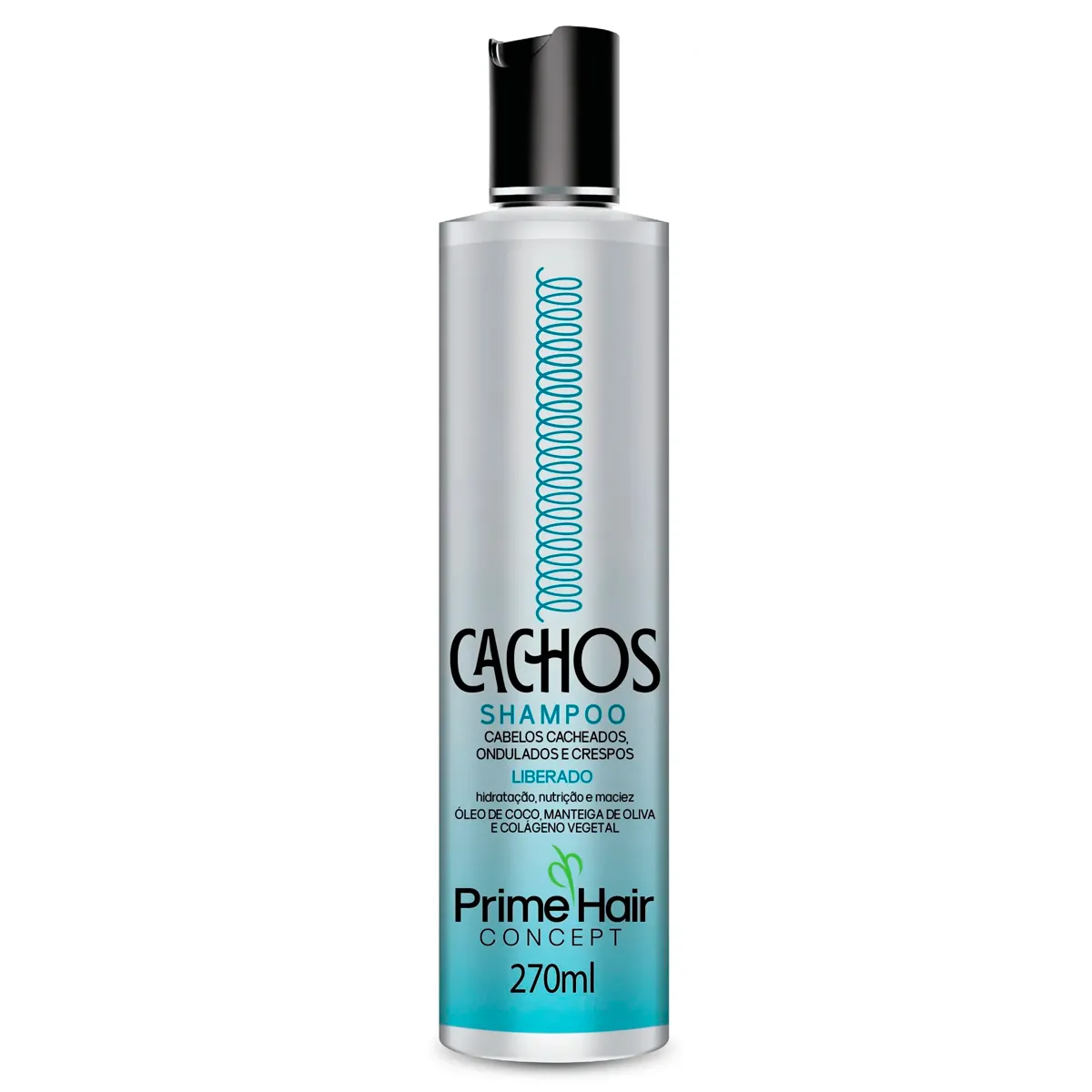 Shampoo Cachos Prime Hair Concept Cacheados Ondulados e Crespos 270ml