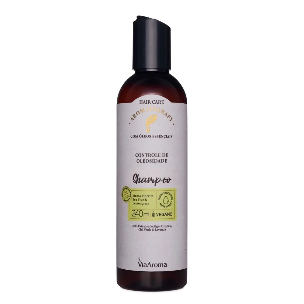 Shampoo Controle de Oleosidade - Via Aroma - Frasco com 240ml