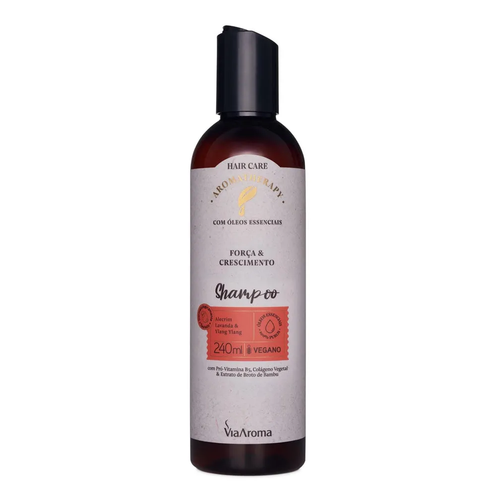 Shampoo Força e Crescimento - Via Aroma - Frasco com 240ml