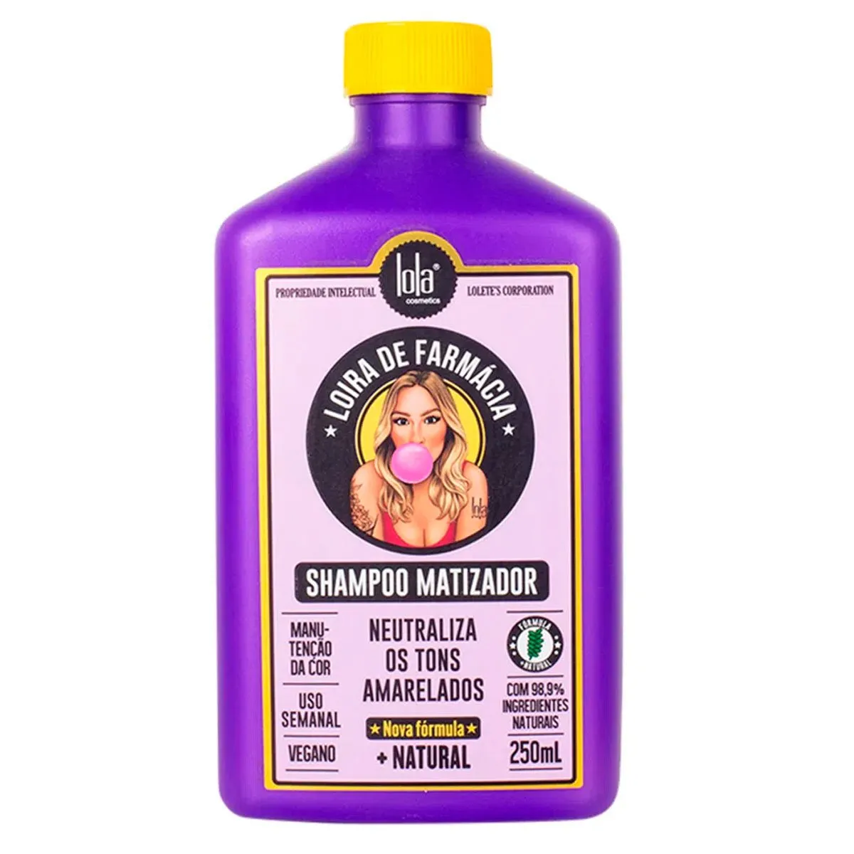Shampoo Matizador Loira de Farmácia Lola Cosmetics 250ml