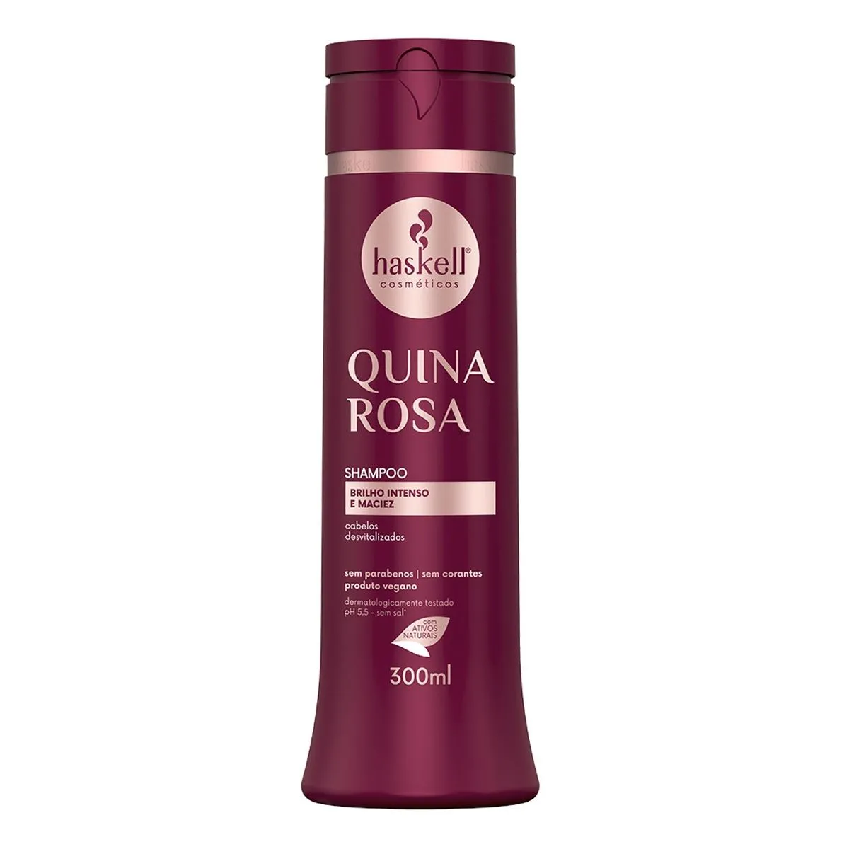 Shampoo Quina Rosa 300ml Haskell