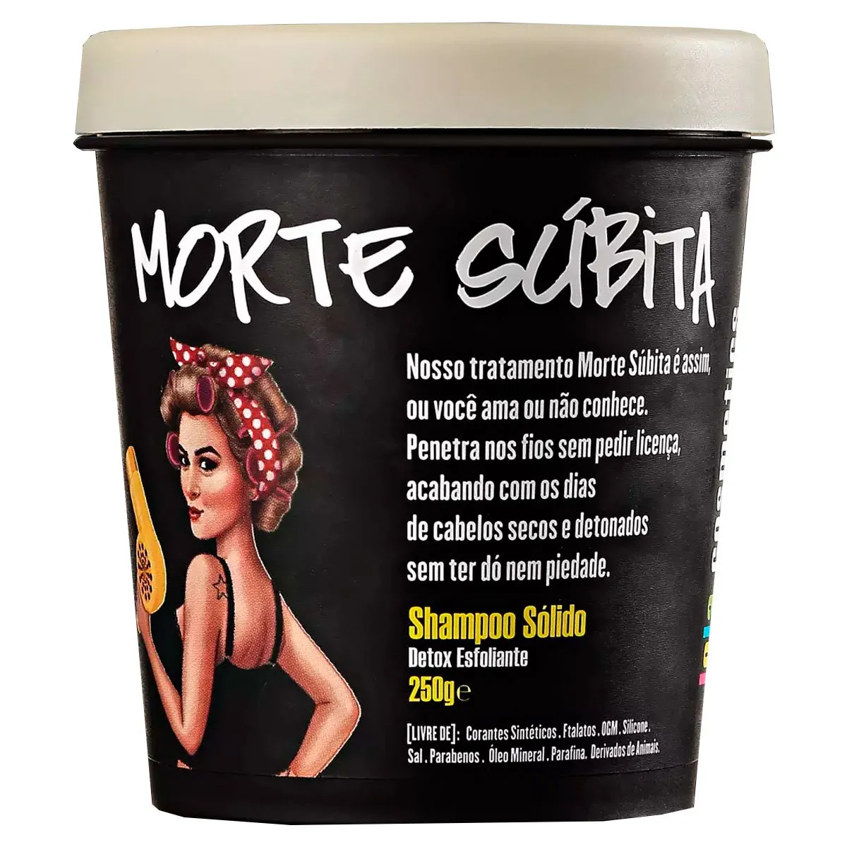 Shampoo Sólido Esfoliante Lola Cosmetics Morte Súbita 250g