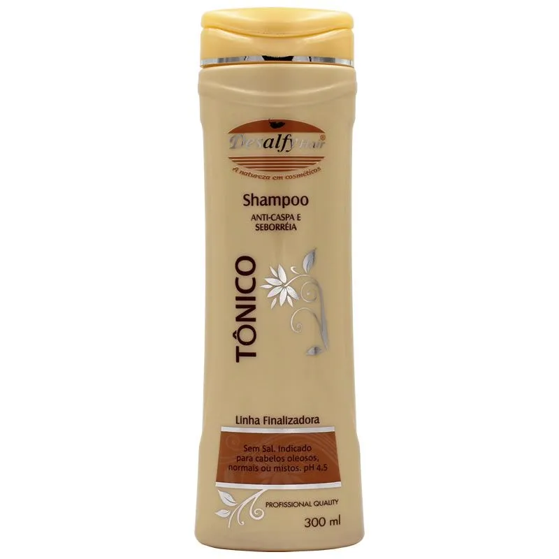 Shampoo Tônico Anti-Caspa E Seborréia 300ml  Desalfy