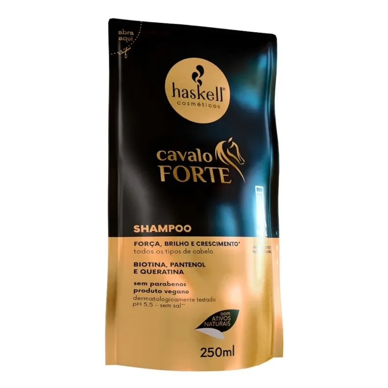 Shampoo Haskell 250ml Refil Cavalo Forte