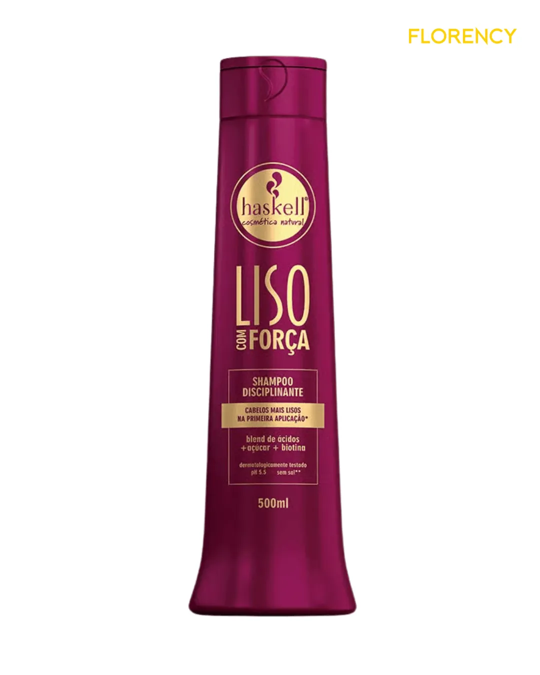 Shampoo Haskell 500ml Liso com Força