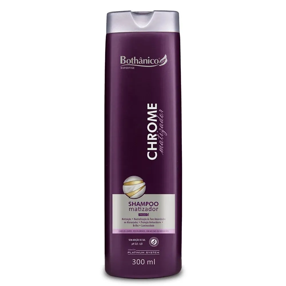 Shampoo Matizador Chrome Bothânico 300ml