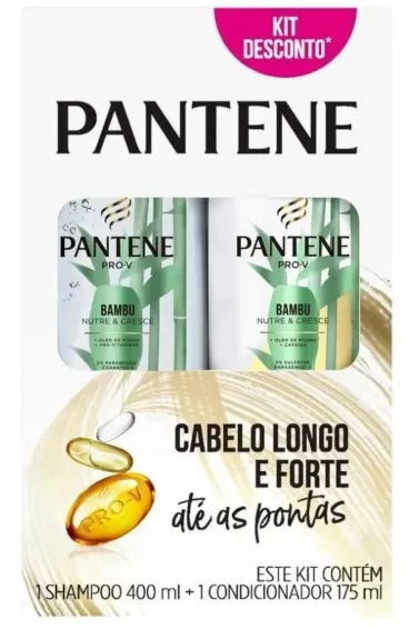 Shampoo Pantene 400mlCondicionador 175ml Bambu