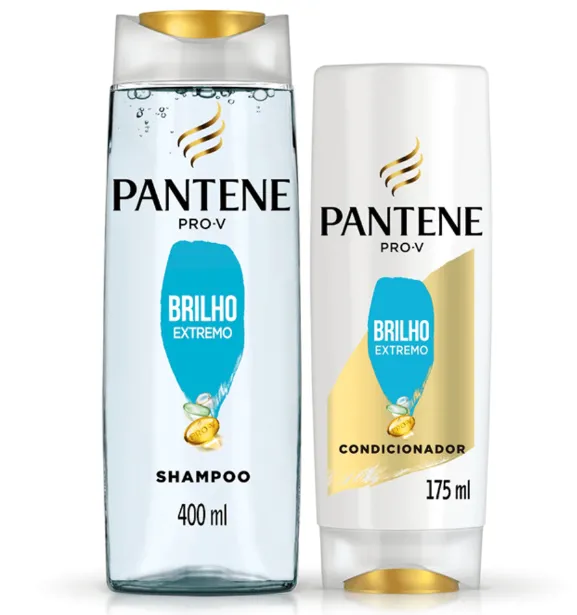 Shampoo Pantene 400mlCondicionador 175ml Brilho Extremo