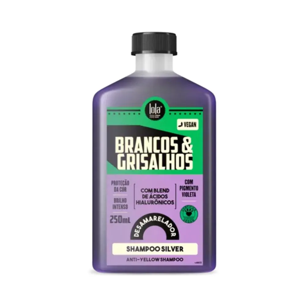 Shampoo Silver Desamarelador Brancos e Grisalhos Lola From Rio 250ml