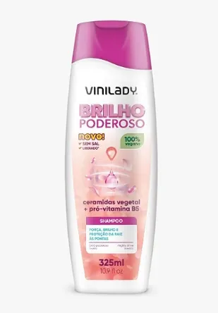 Shampoo Vinilady Brilho Poderoso 325ml