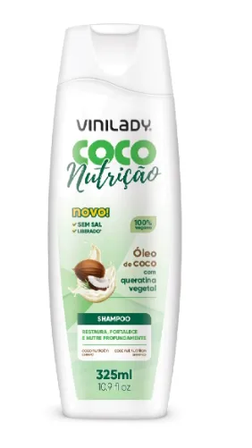 Shampoo Vinilady Coco Nutriçao 325ml