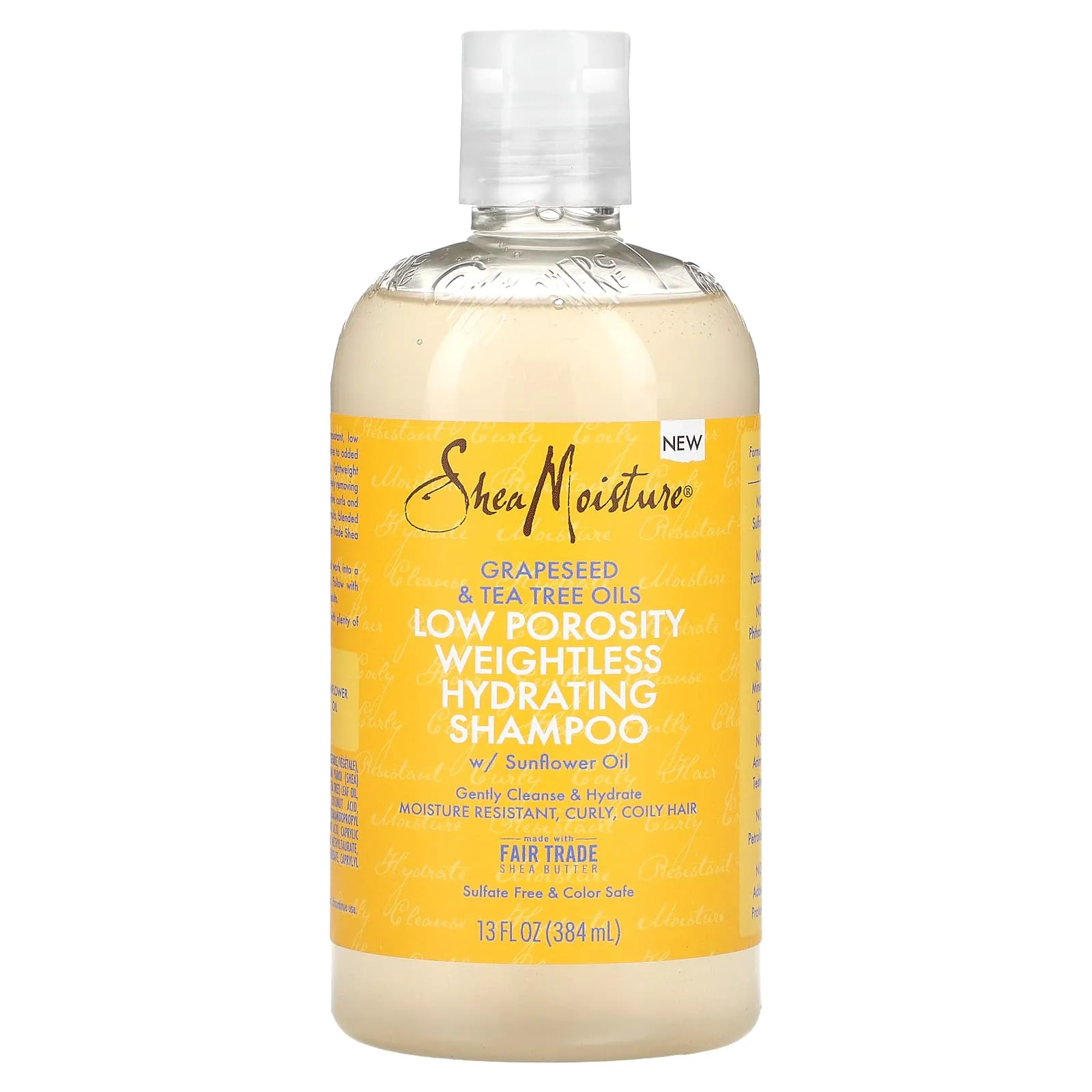 Shea Moisture Low Porosity Weightless Champú 384ml