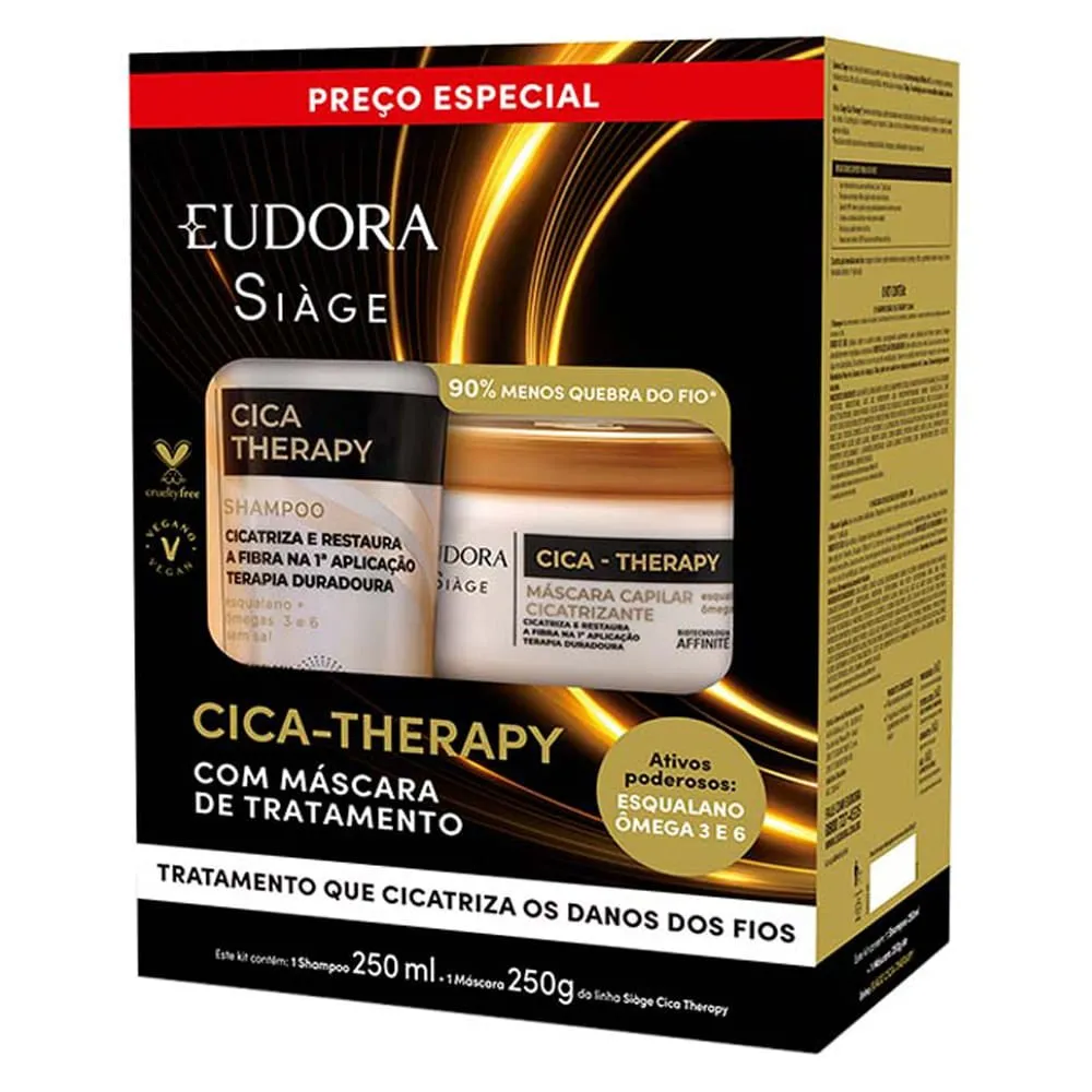 Siàge Kit Cica-Therapy Shampoo 250ml + Máscara 250g