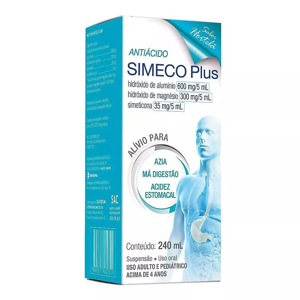 Simeco Plus Suspensão 240ml Sabor Hortelã