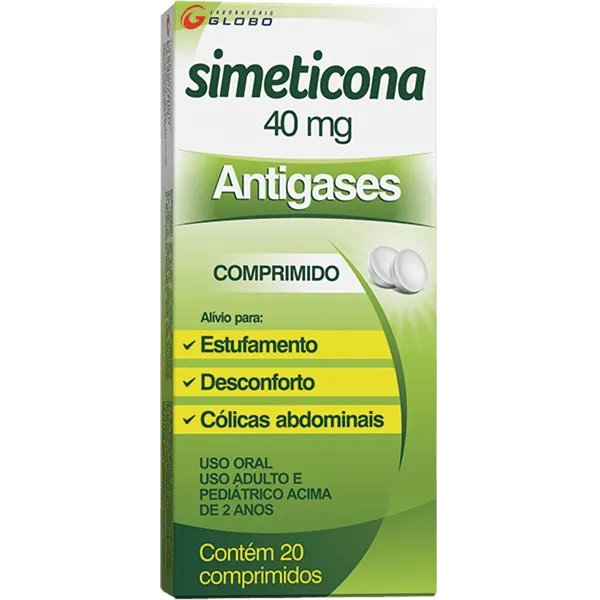 Simeticona 40mg com 20 Comprimidos