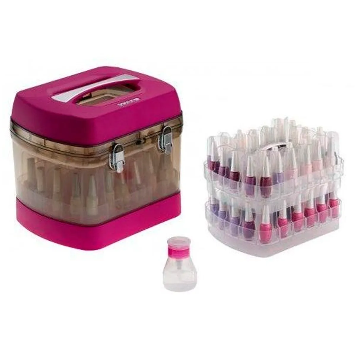 Maleta Organizadora de Esmaltes Manicure Smaltbag Dompel Rosa