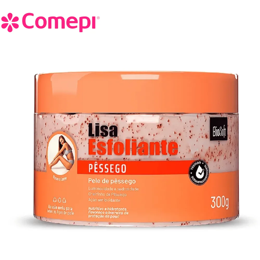 Soft Hair Creme Esfoliante Pessego 300g