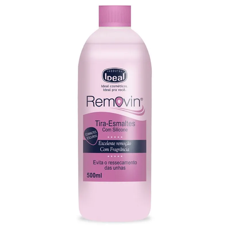 Solução Removedora de Esmaltes Oleosa Sem Acetona Ideal 500ml
