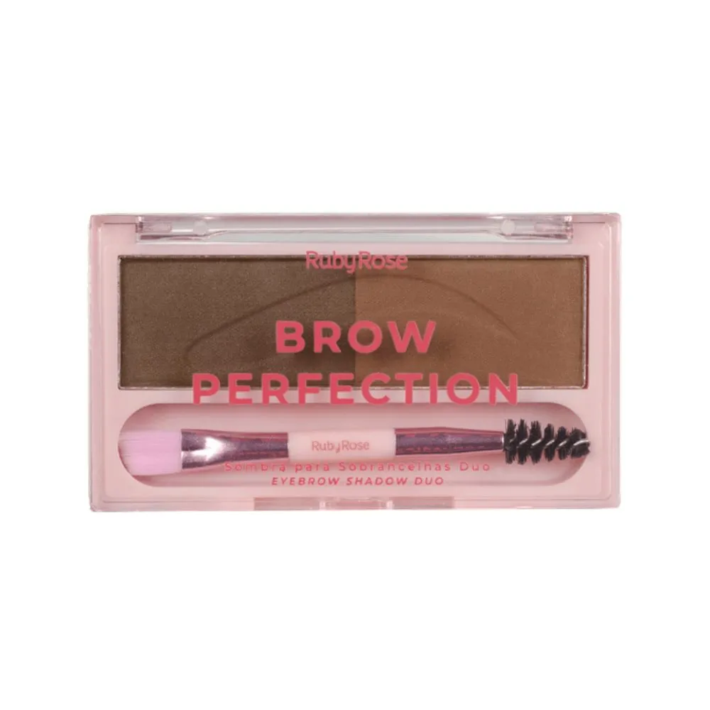 Sombra Para Sobrancelha Ruby Rose Brow Perfection 4g - Cor 07 e 08