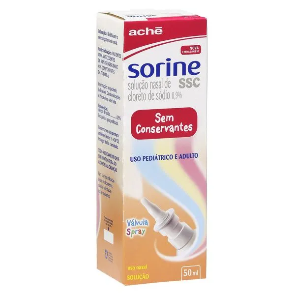 Sorine Ssc 9,0Mg/Ml Solução Nasal C/ 50 Ml