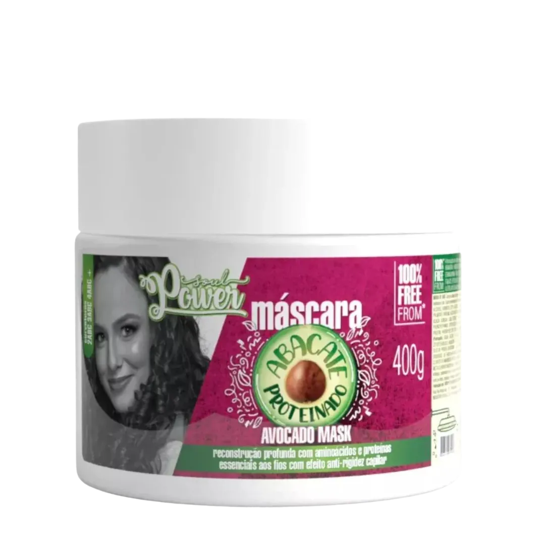 Soul Power Abacate Proteinado Mascara 400g
