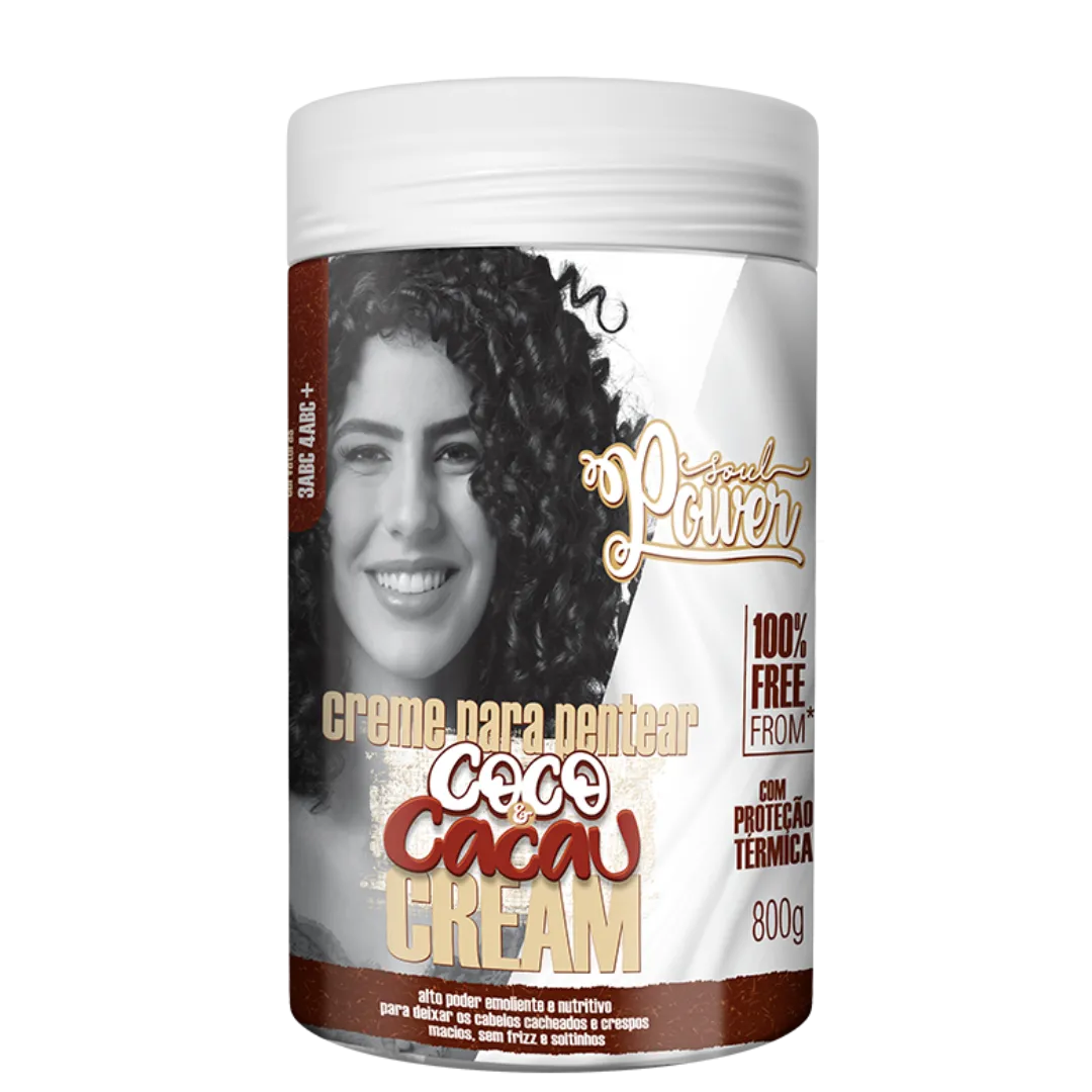 Soul Power Coco e Cacau Creme para Pentear 800ml