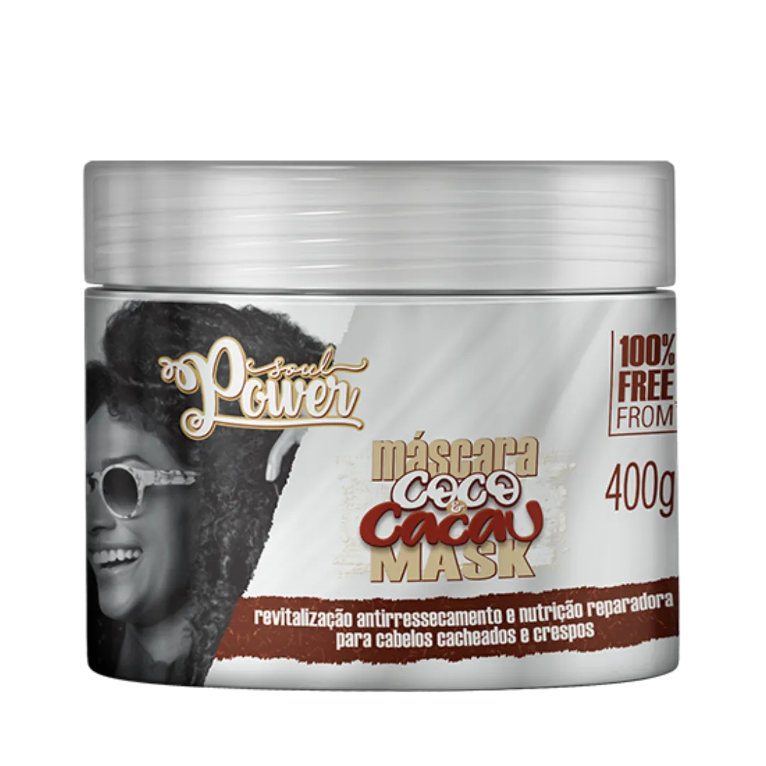 Soul Power Coco e Cacau Mascara 400g