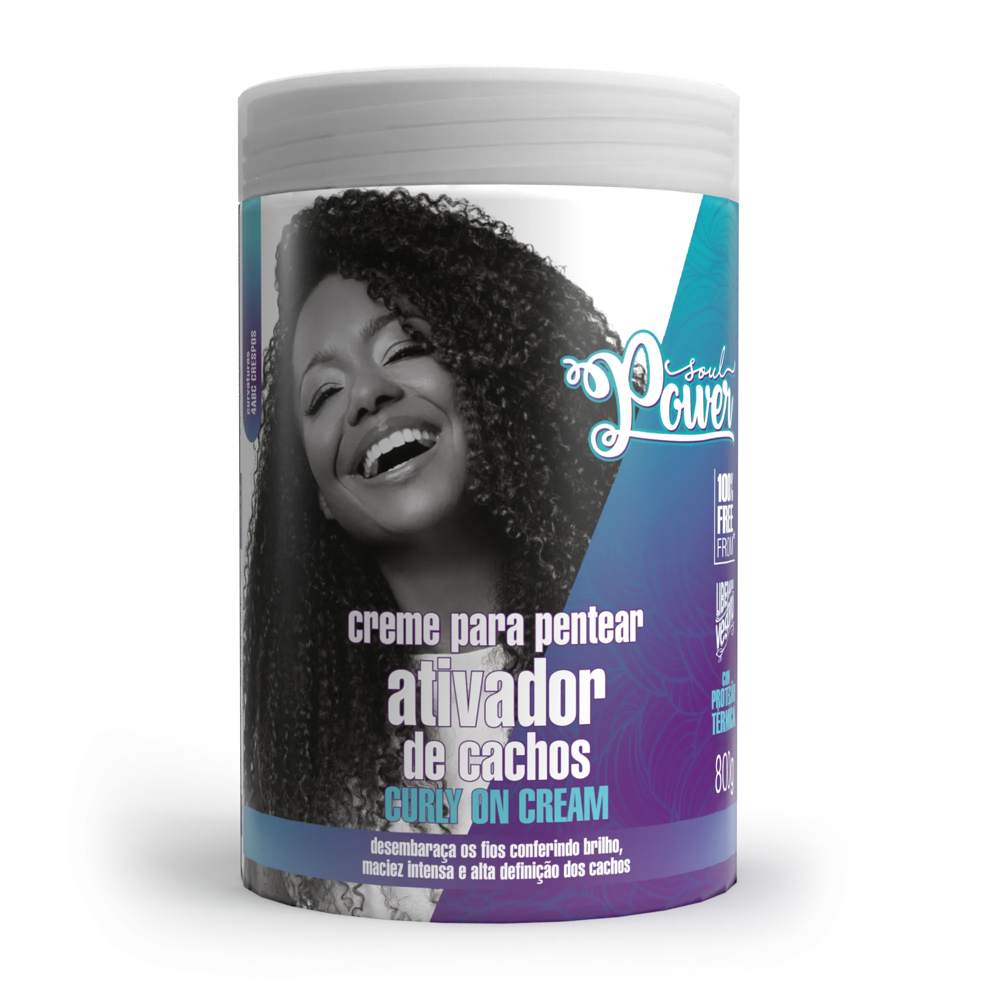 Soul Power Curly On Cream Creme para Pentear 800ml