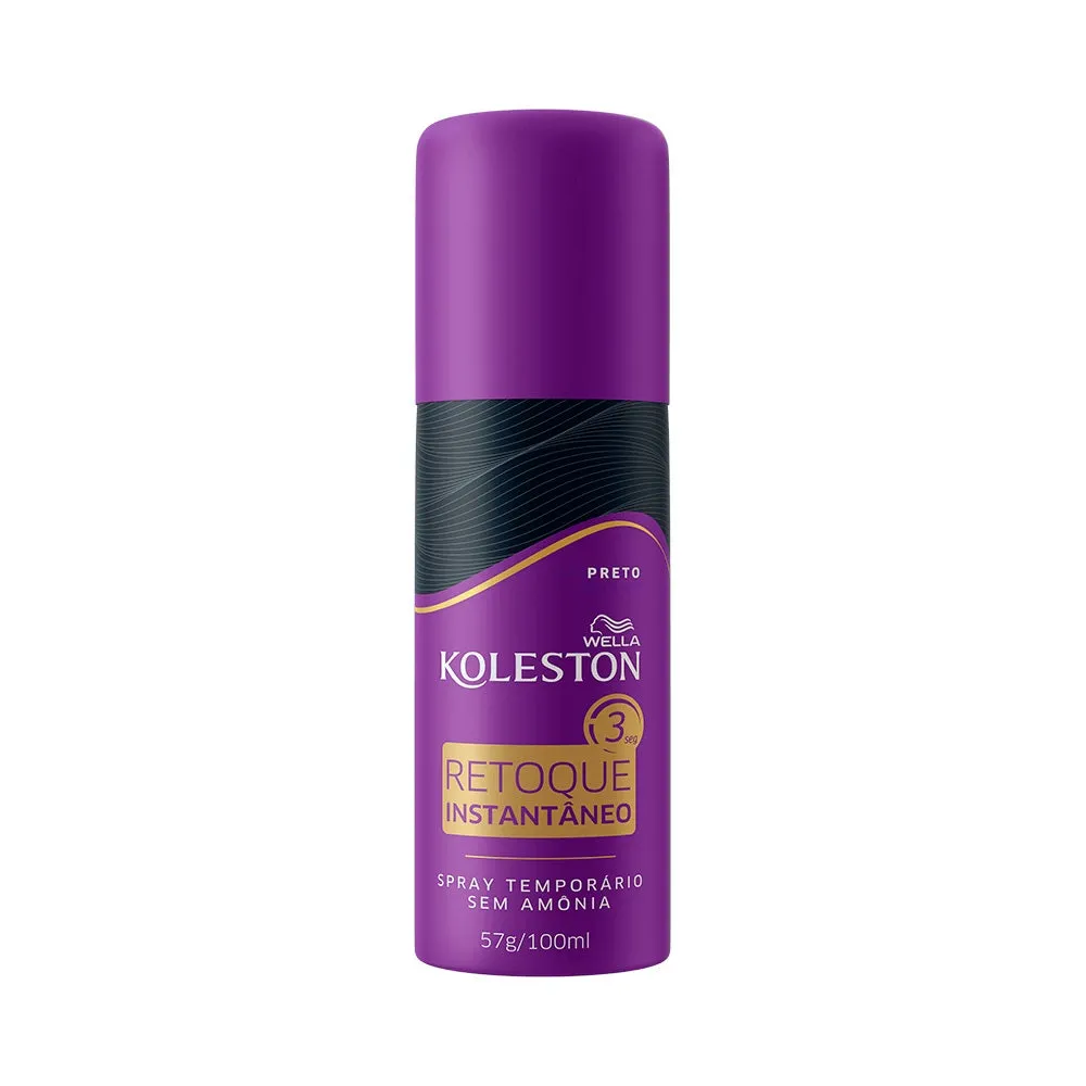 Spray Retoque De Raiz Koleston Preto 100Ml