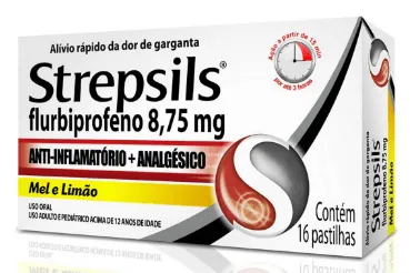 Strepsils Pastilha Mel e Limão 16 unidades