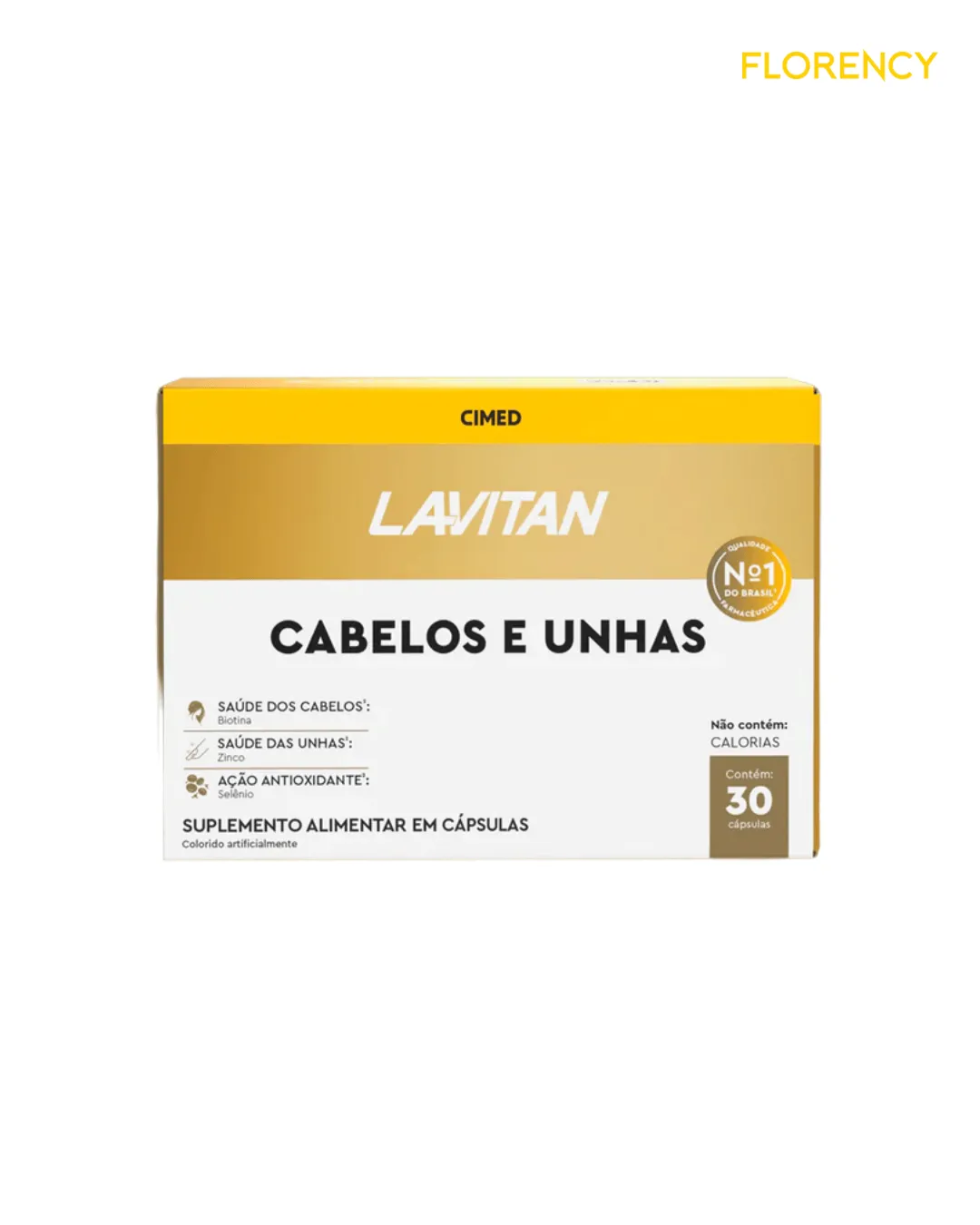 Suplemento Lavitan Com 30 Cabelos e Unhas