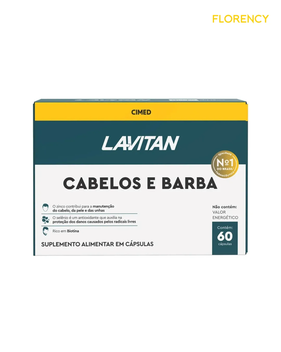 Suplemento Lavitan com 60 Cabelos E Barba