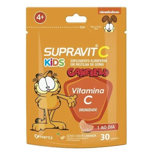 Supravit C Kids Imunidade Sabor Laranja 30un