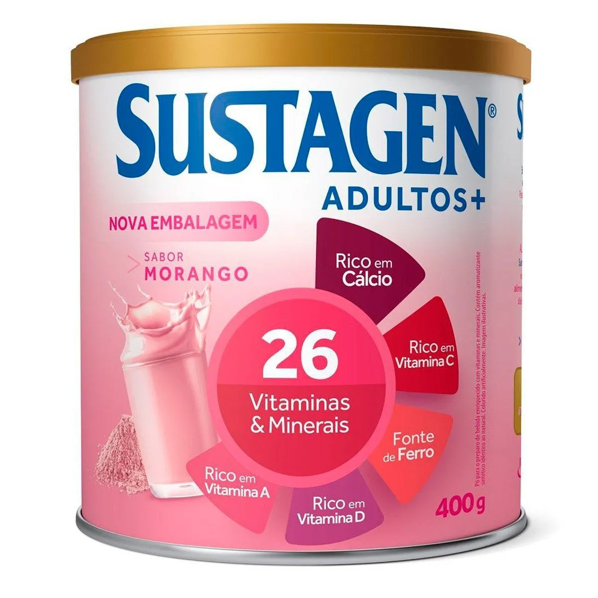 Sustagen Adultos + Sabor Morango 400g