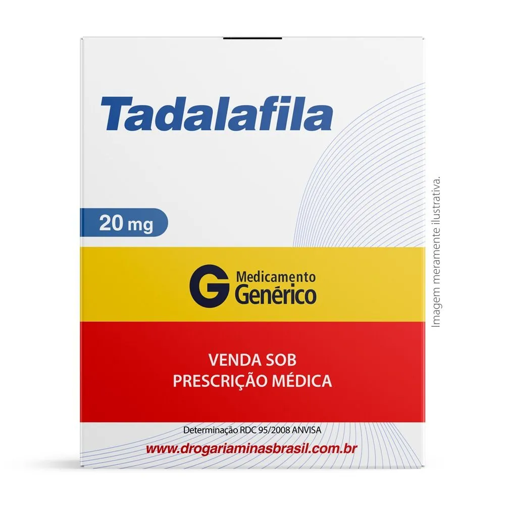 Tadalafila 20mg com 2 Comprimidos Revestidos - Genérico