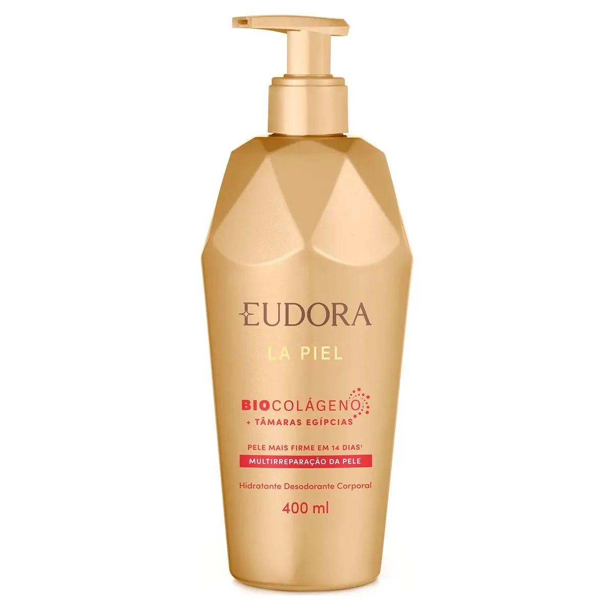 Hidratante Desodorante Corporal La Piel Revitalização da Pele Eudora 400mL Tâmaras Egípcias