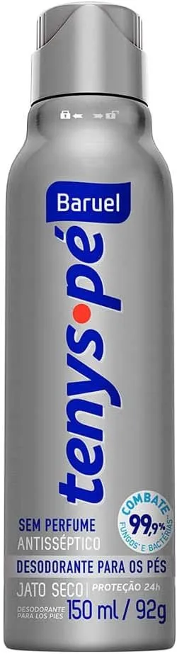 Tenys Pé Desodorante Para os Pés Jato Seco Sem Perfume 92g
