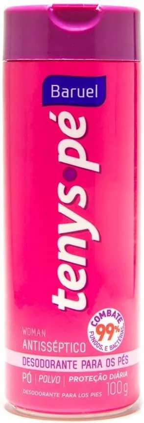 Tenys Pé Desodorante Talco Para os Pés Woman 100g