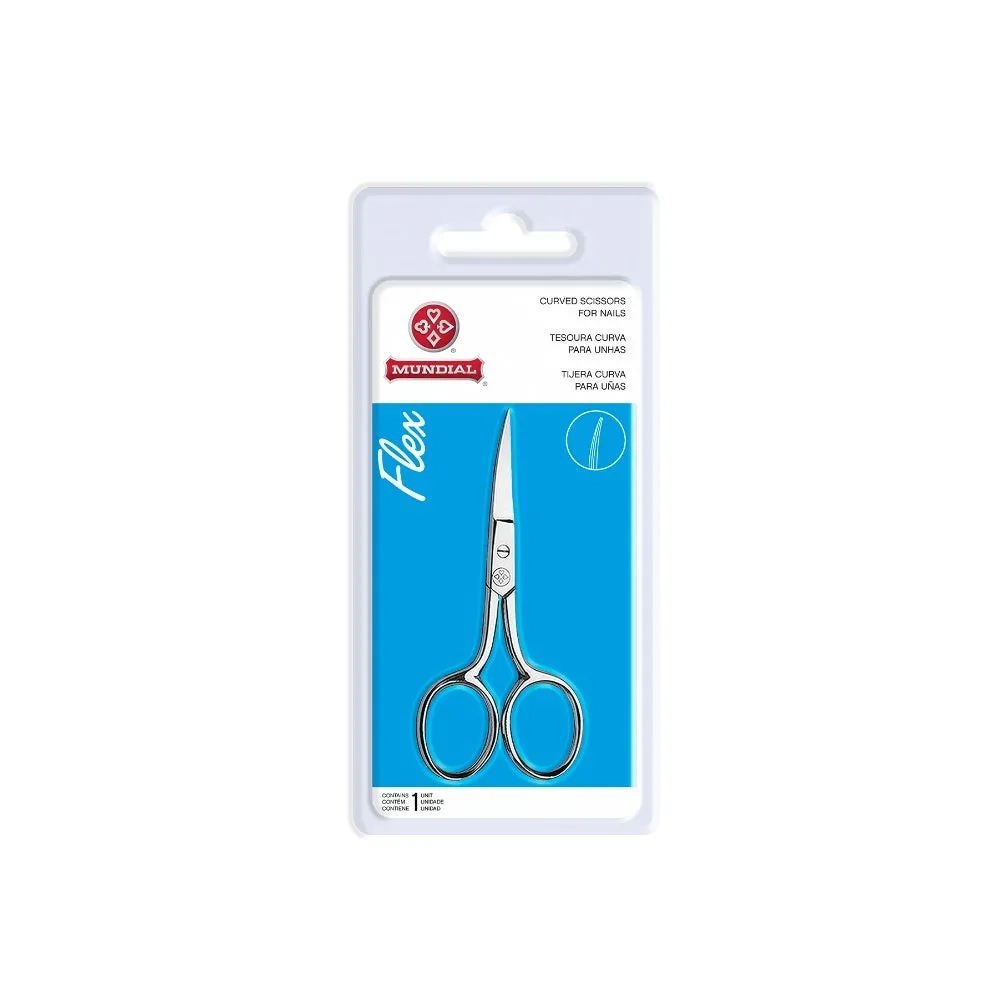 Tesoura Para Unhas Mundial Flex Curva Bc327