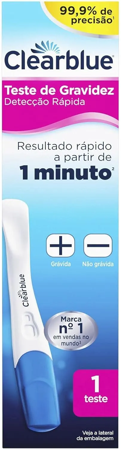 Clearblue Teste De Gravidez Detecção Rápida 1UN