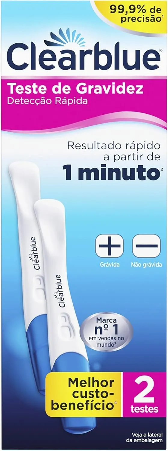 Clearblue Teste De Gravidez Detecção Rápida 2UN