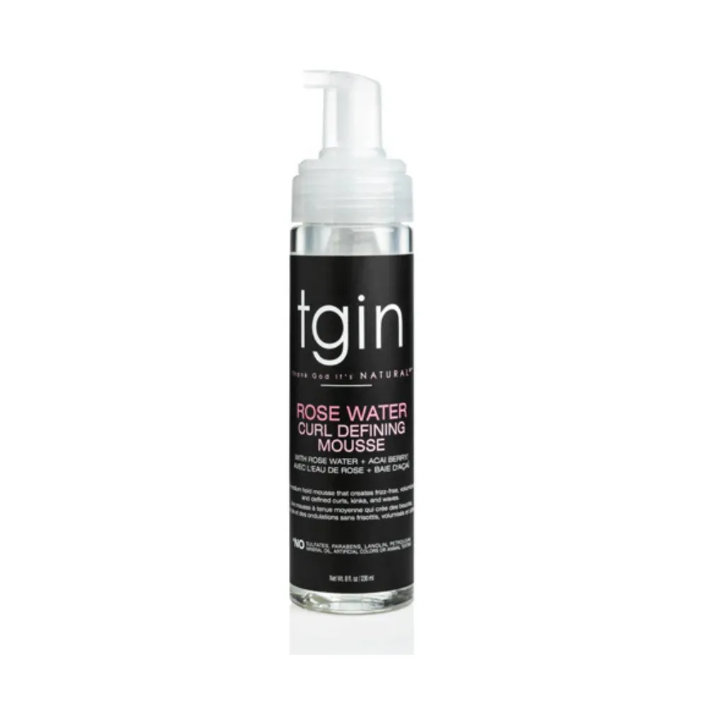 Tgin Rose Water Curl Defining Mousse 236ml
