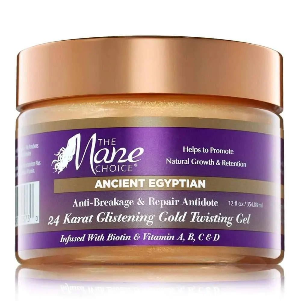 The Mane Choice Ancient Egyptian Anti-Breakage & Repair Antidote 24 Karat Glistening Gold Twisting Gel 355ml