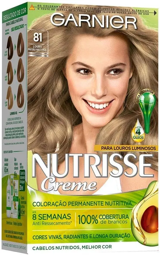 Garnier Nutrisse Creme Louro Paixão Nacional 81