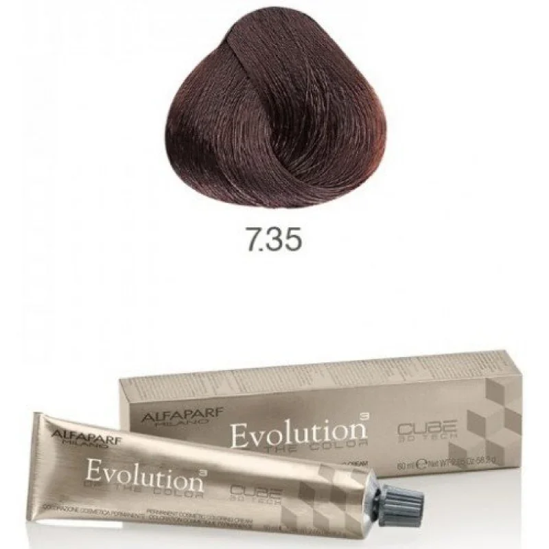 Tinta Evolution Alfaparf 7.35 Loiro Médio Tropicais 60ml